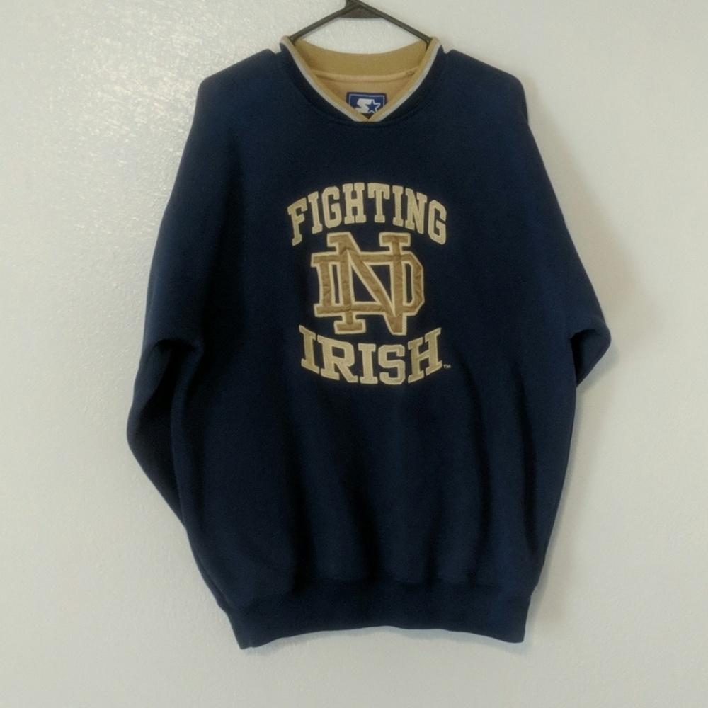 Used Norte Dame Starter Fighting Irish Sweater